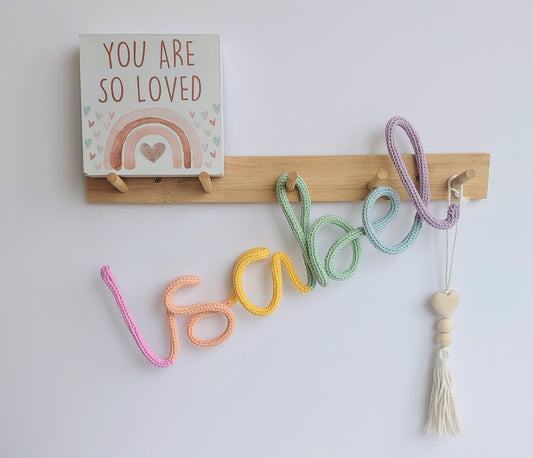 Knitted Wire Name or Word (Multicolour)