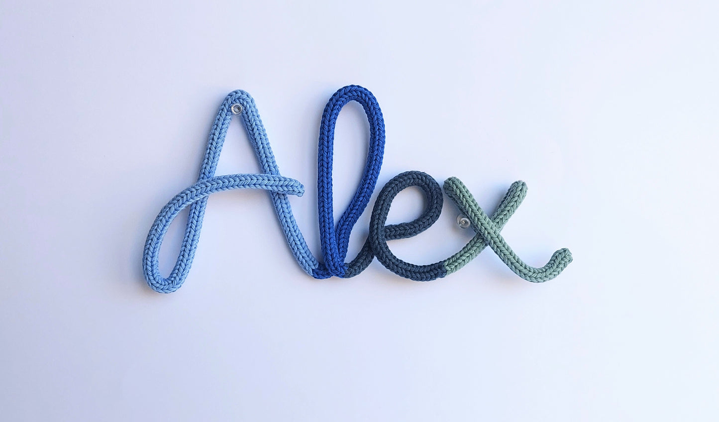 Knitted Wire Name or Word (Multicolour)