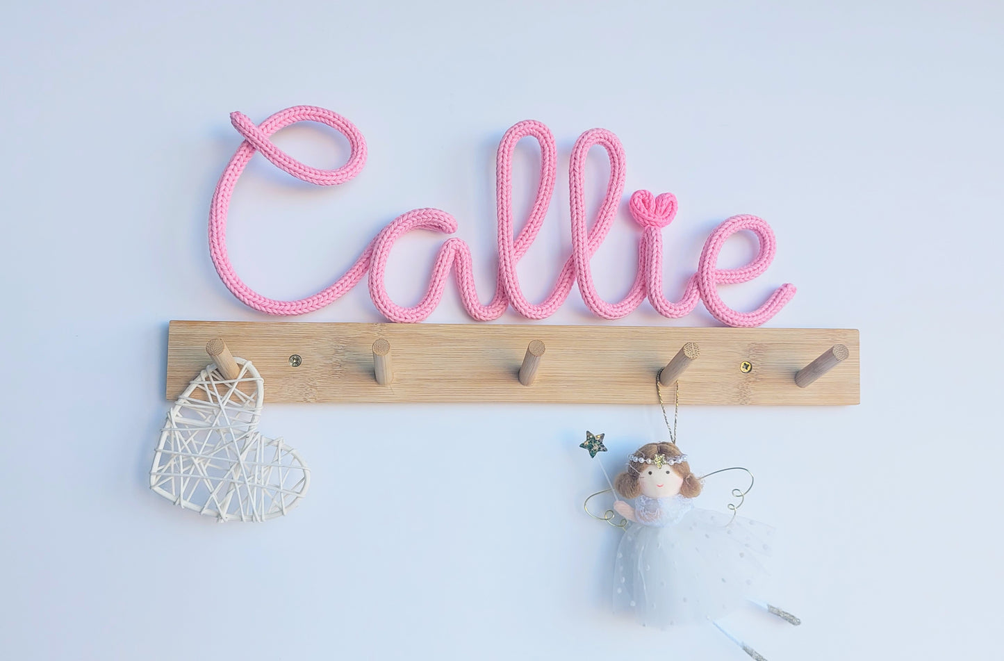Knitted Wire Name or Word (Solid colour)