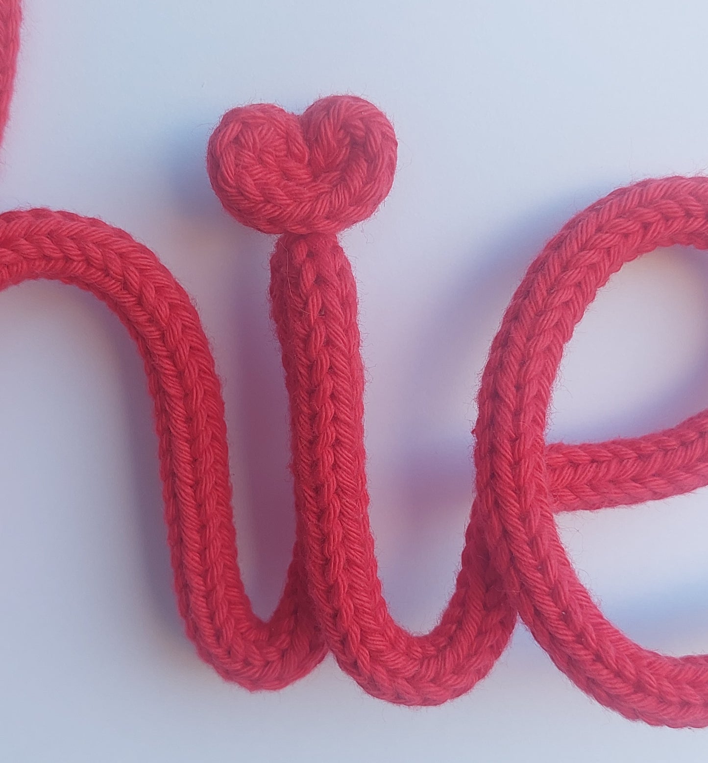 Knitted Wire Name or Word (Solid colour)