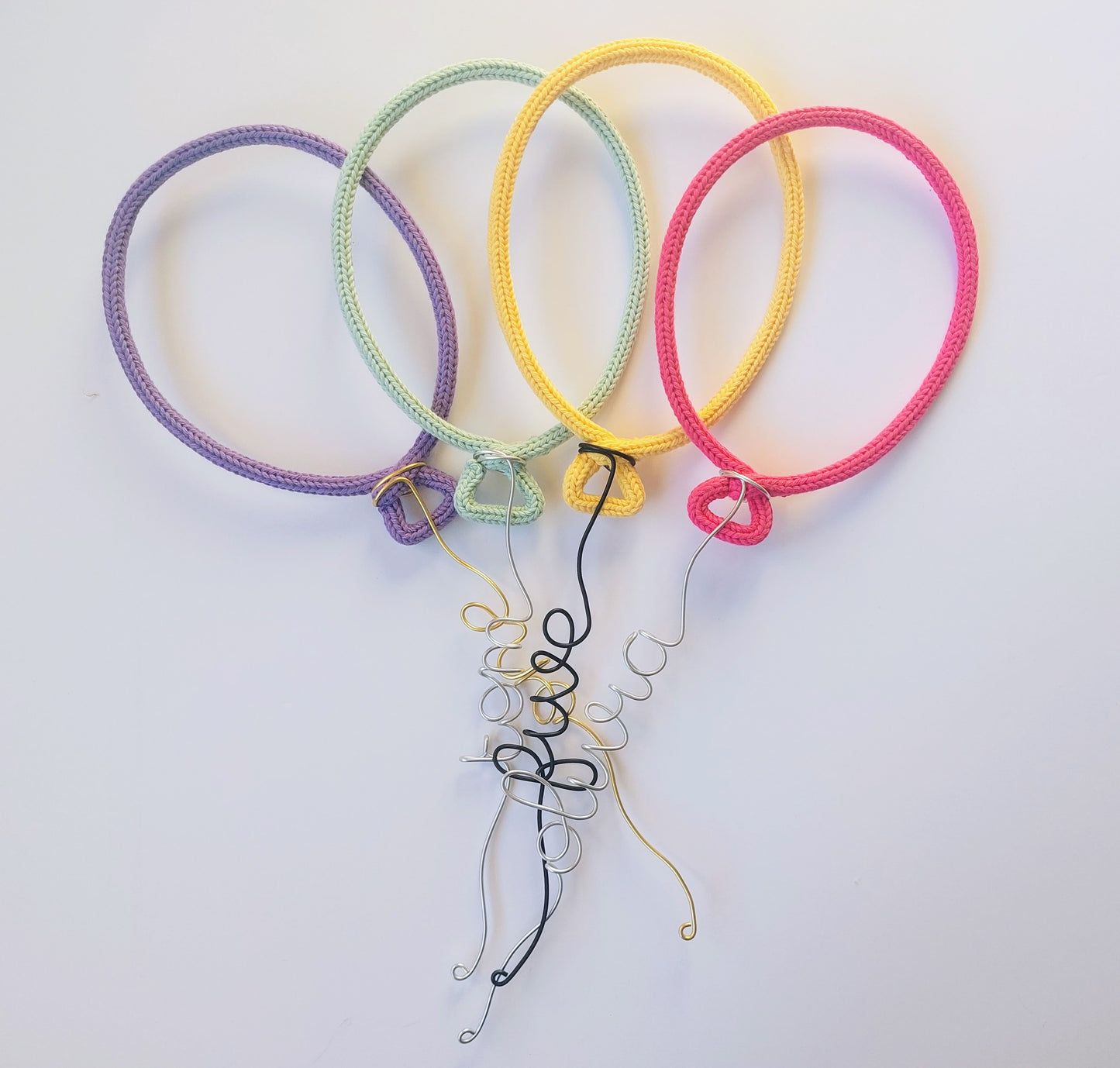 Knitted Wire Balloon - Personalised