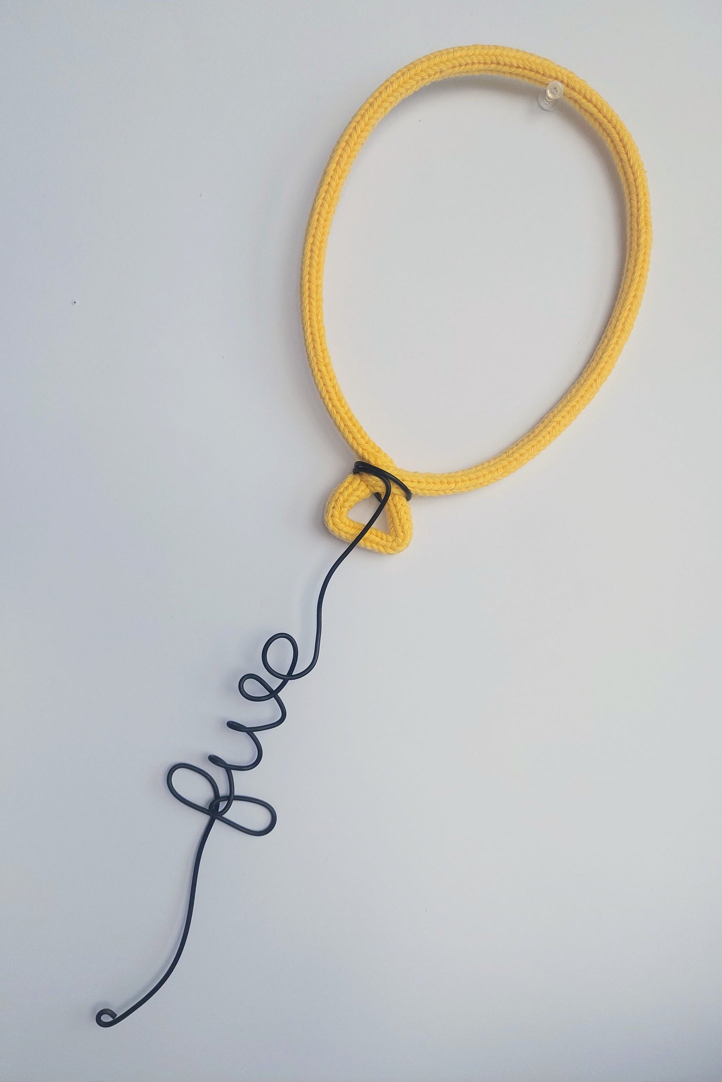 Knitted Wire Balloon - Personalised