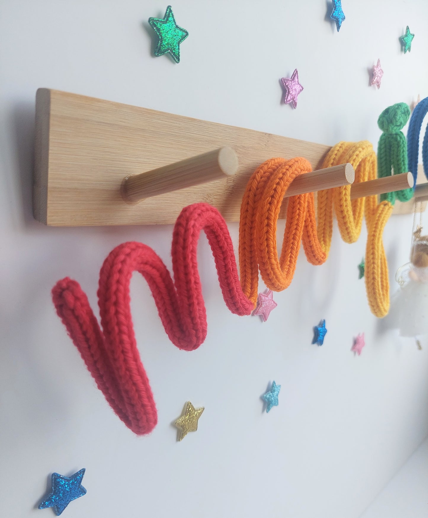 Knitted Wire Name or Word (Multicolour)